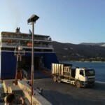 Sending the plastic to a private recycling company in Athens.